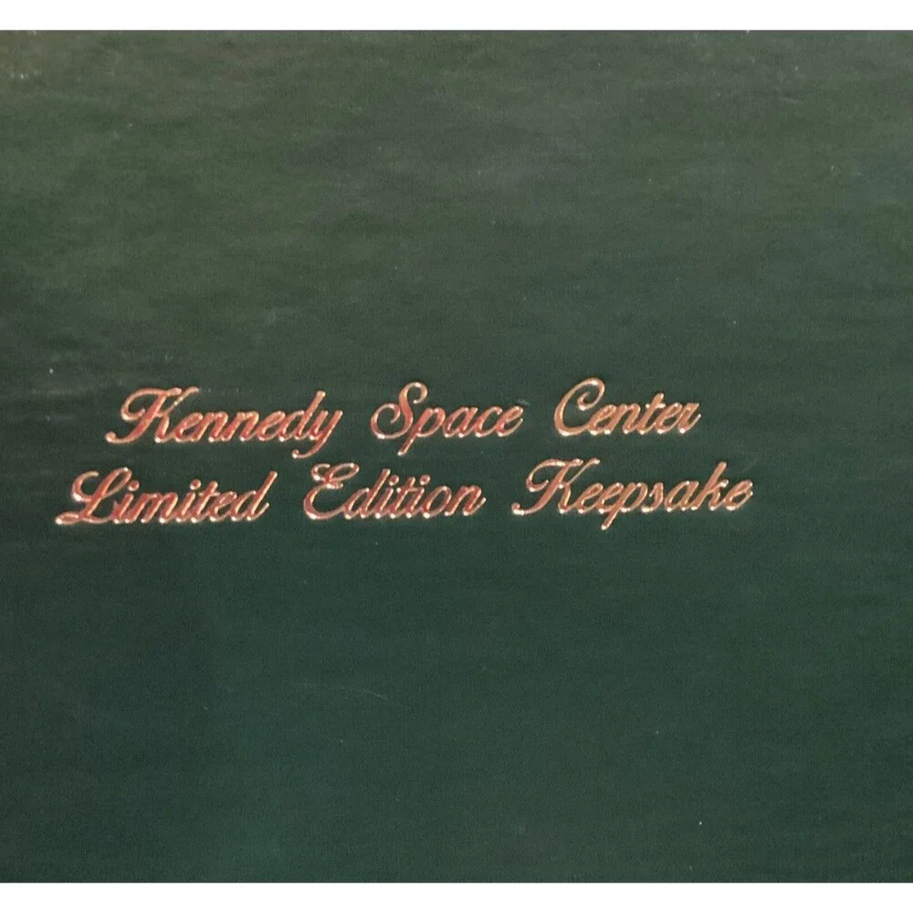 Kennedy Space Center 2009 Santa Shuttle Launch Christmas Ornament Brass Boxed